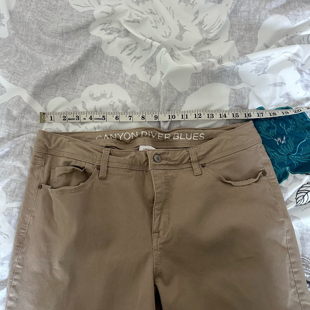 Canyon River Blues Pants Women’s 14 Tan Ankle Mid Rise Casual Pants - Picture 5 of 10